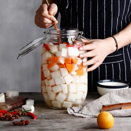 Sans plomb verrerie Ustensiles de cuisine Aliments Jar les contenants alimentaires en verre de grande taille