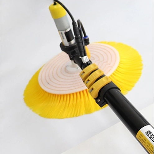 Electric Solar Cleaning Robot Brush with Telescopic Polefor Factory Roof Dust Cleaning