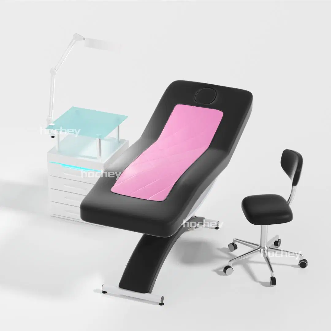 2023 Nuevo diseño de muebles de hierro Salón de belleza ajustable para cama de masajes spa Facial