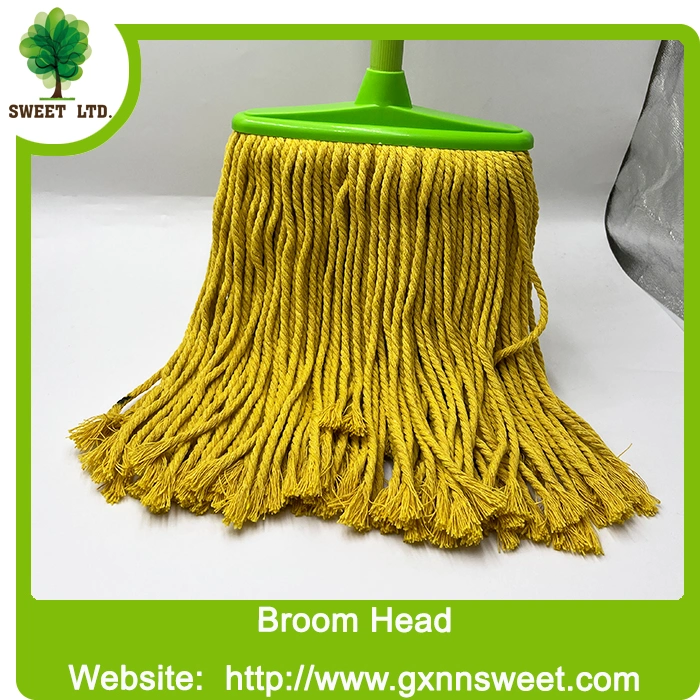 Wood Indoor Cleaning Cotton Thread Cleaning Plastic and Mop Head Magic Flat Mop Head