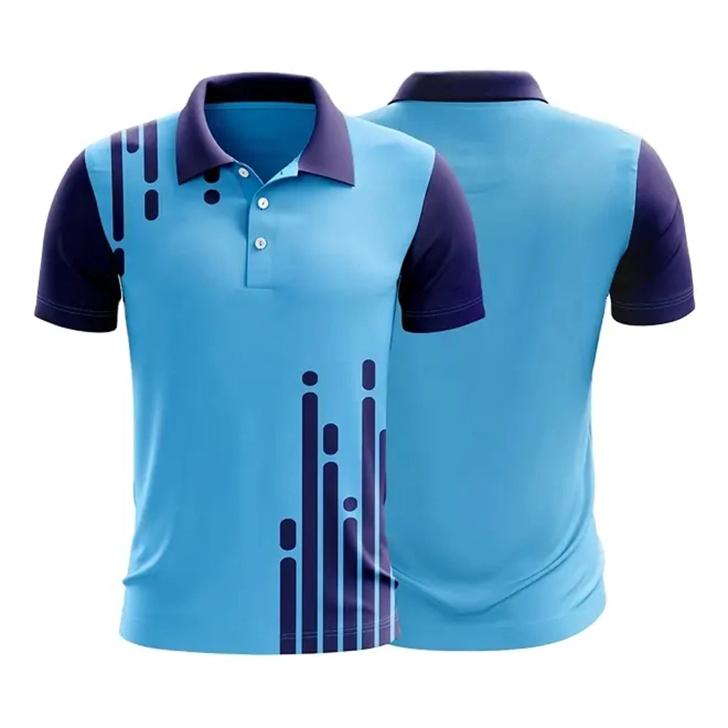 Personalisierbare Polyester Herren-T-Shirt schnell trocknend Sublimation gedruckt Golf Trikot Personalisiere Deine Eigenen Design Poloshirts