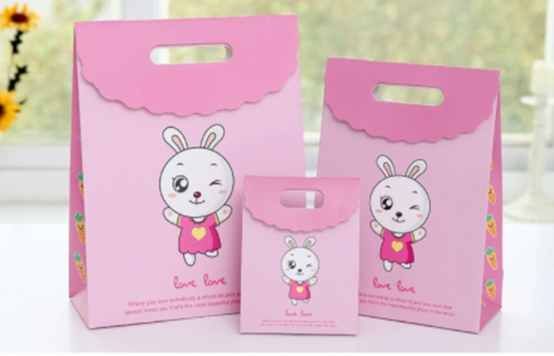 Small Paper Hand Bag with Handle Cute Printing Wholesale/Supplier Good Price