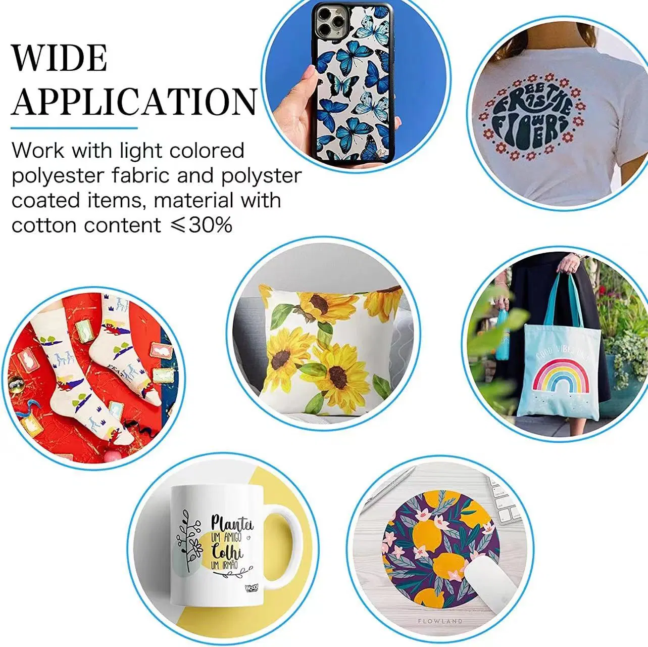 Sublimation Paper A4 A3 Size 5.8*11 11*19 100 120GSM Transfer Paper Quik Dry for Sublimation Printer