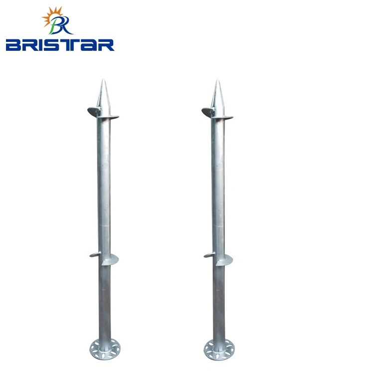 with Round Flange Earth Ground Screw Post Spike Anchor for Ground System