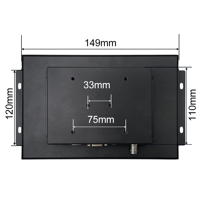 10.1" 10", incrustado de bastidor abierto Panel PC con monitor de pantalla ancha Mini caja de metal Industrial Equipo