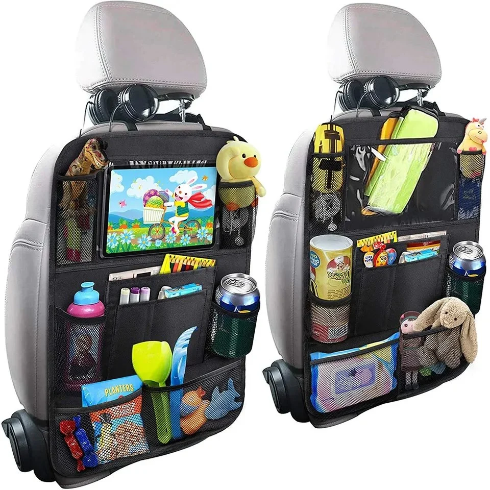 Alta qualidade de ecrã táctil Suporte Tablet Tecido Oxford Carro Backseat Organizer