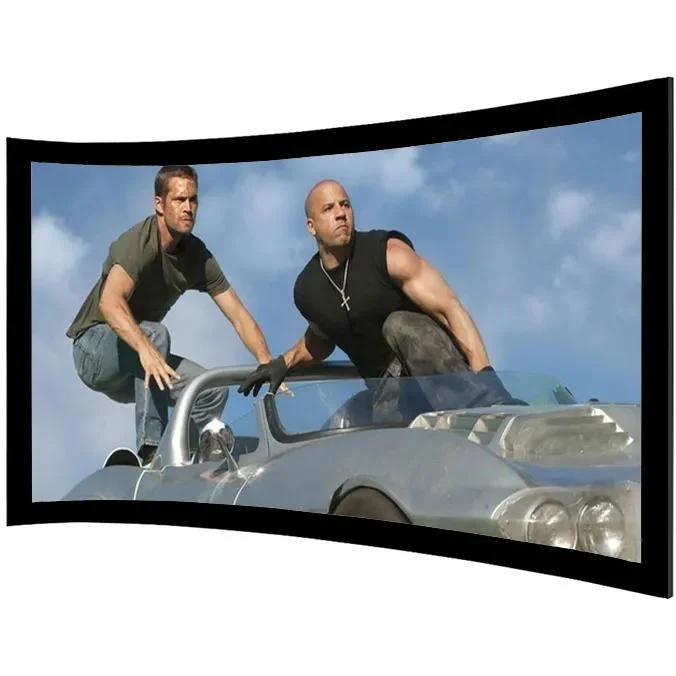 180 Inch Curved Fixed Frame Projection Screen Circle Screen