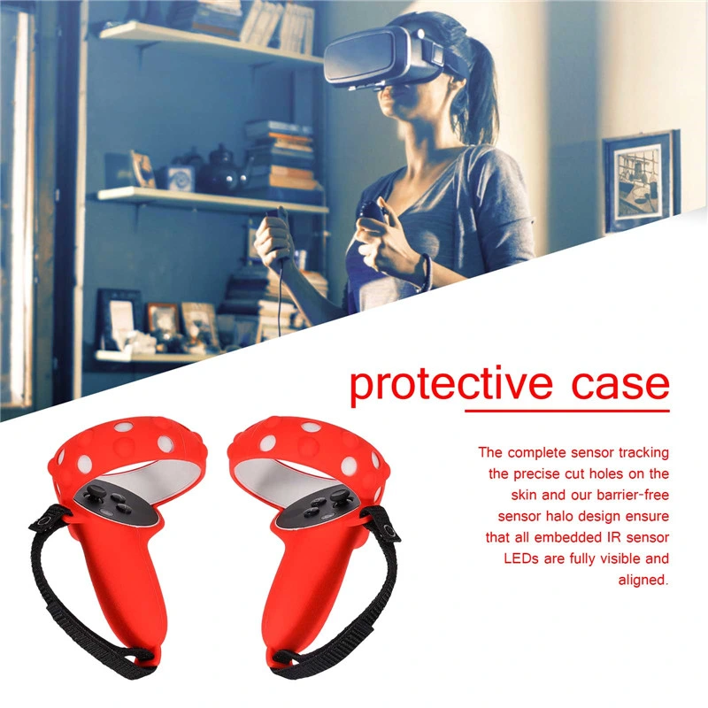 Vr06 Wholesale/Supplier Silicone Grip Cover for Meta Oculus Quest 2 Hand Grips Set Casematix Oculus Quest 2 Button Covers