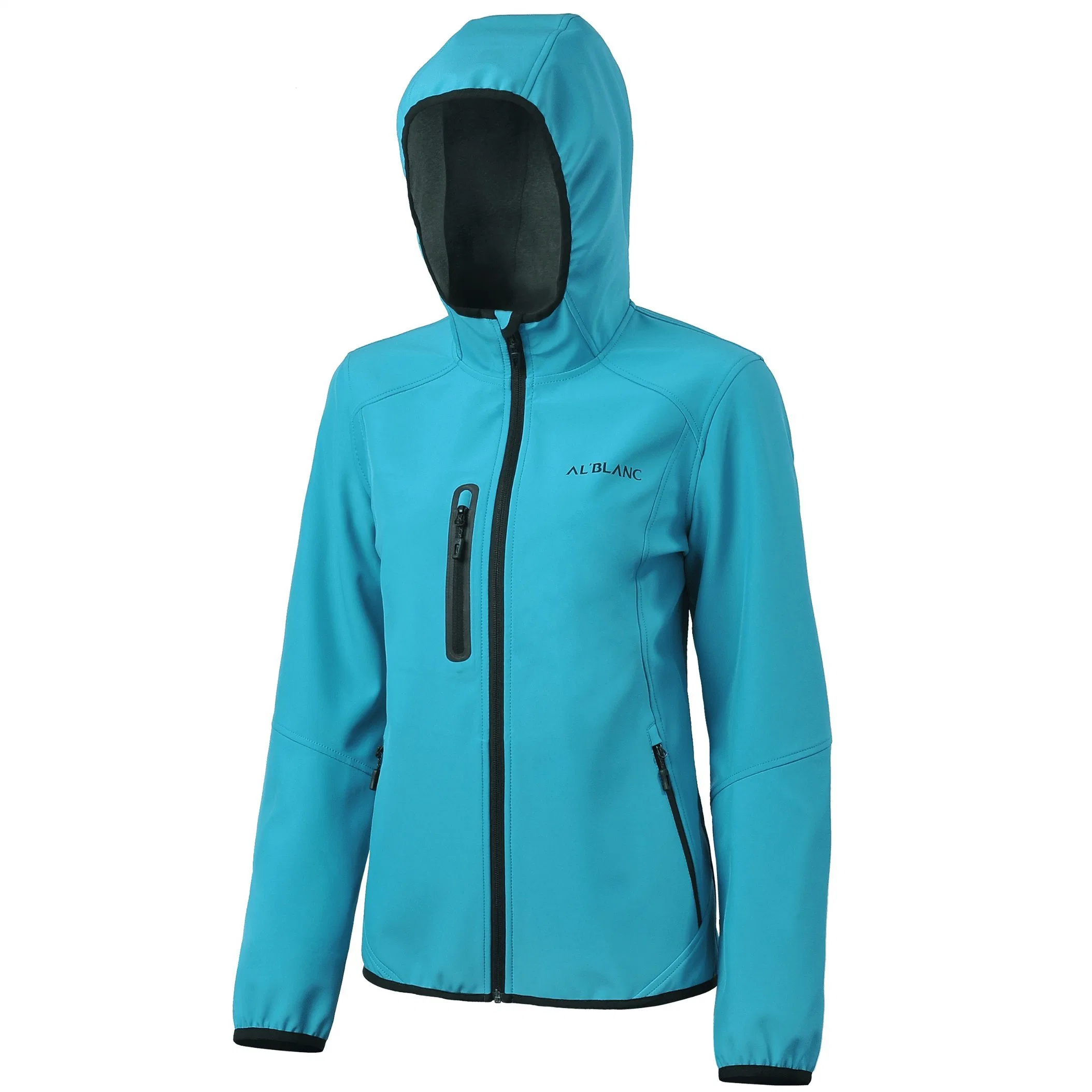 High quality/High cost performance  Women Outdoor Clothing Sports Wear Waterproof Windproof Softshell Jacket Fashion Coat with Hood