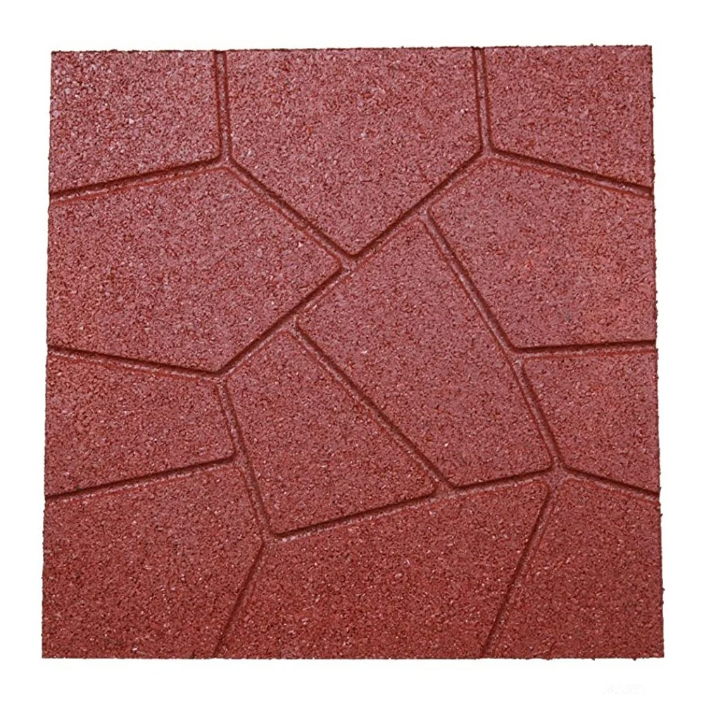 Ergoplay Patio Rubber Pavers/Roof Deck Rubber Blocks/Colorful Safety Rubber Mats