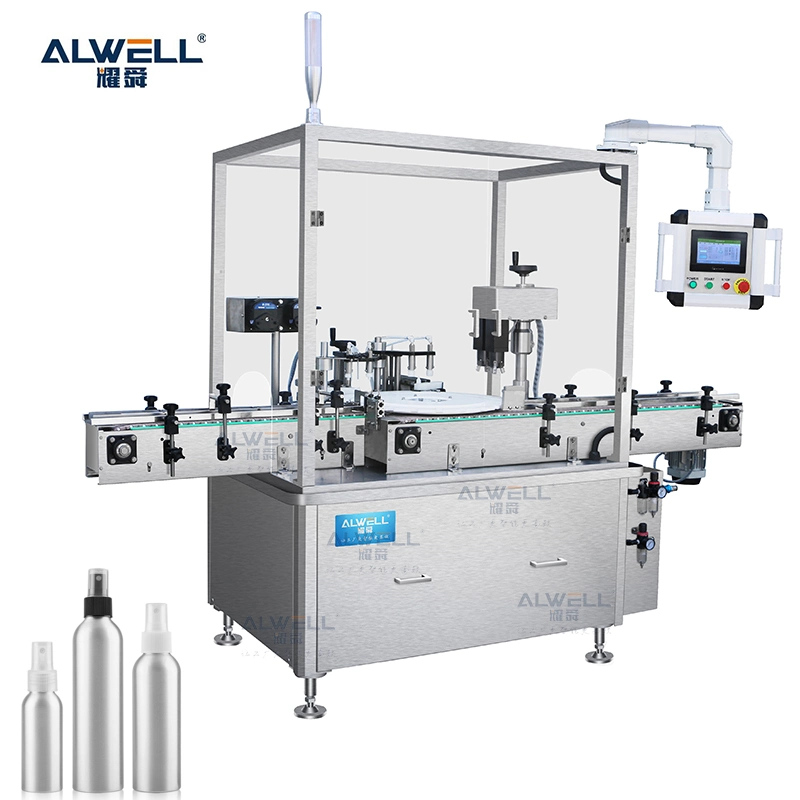 Automatic Small Capping Machine for Perfume Spray Cosmetic Bottle Filling and Capping Machine