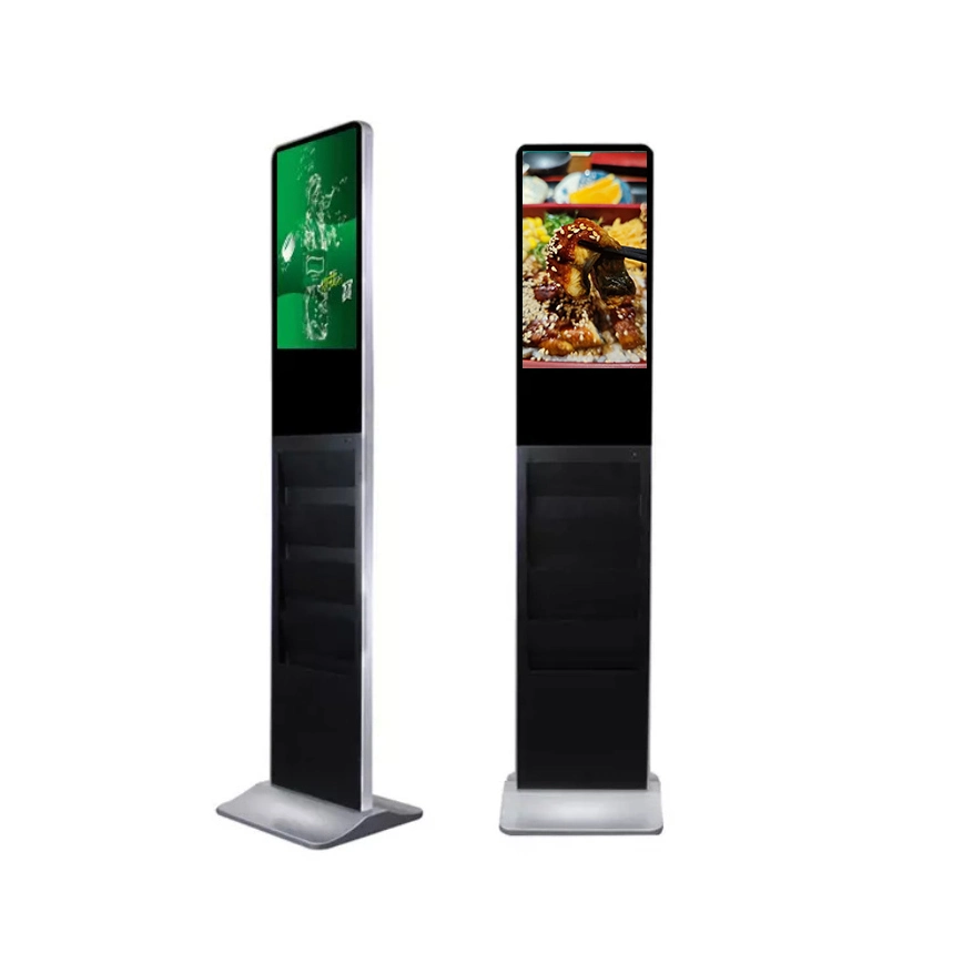 21.5 Inch Floor Standing Indoor Magazine Digital Signage Kiosk Advertising TV