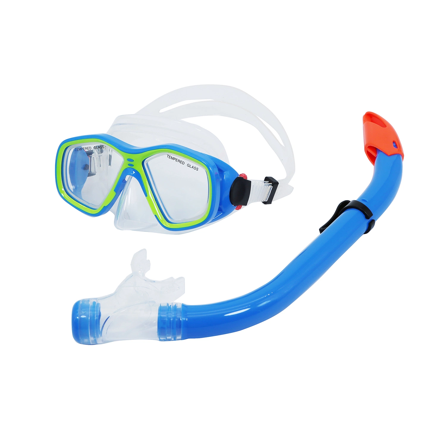 Diving Glasses Silicone Strap Freediving Tempered Glass Fishing Freediving Mask Snorkeling Set