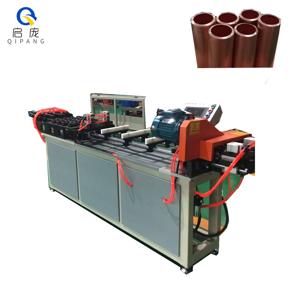 Copper Tube Straightening and Clean Cutting Machine Integrated Tube Straightening-Cutting and End Forming Machine Copper Pipes 3/4" Chip-Less Clean Cutting 5/8"