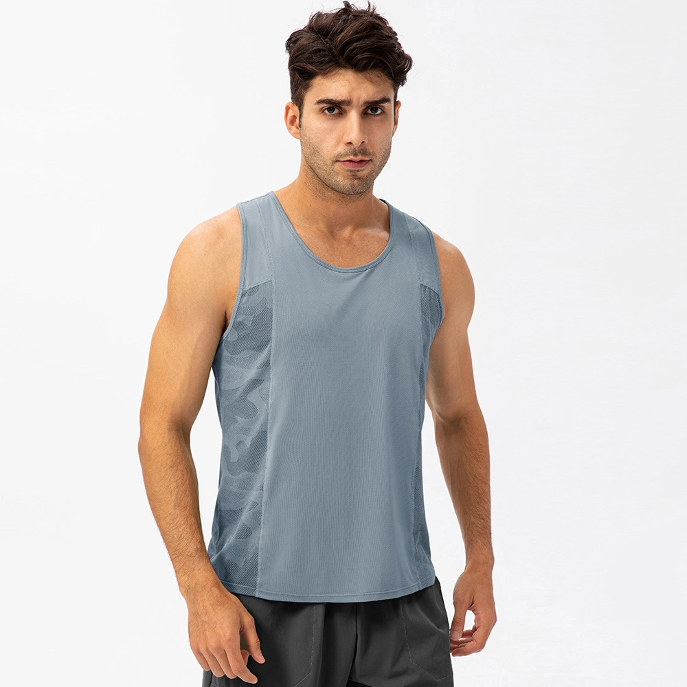 Spring and Summer Men's Sports Vest Loose T-Shirt Breathable Quick-Drying Fitness Clothes