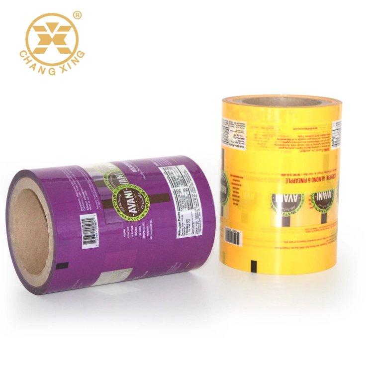 Hot Sale Factory Direct Customized Laminating Cereal Bar Food Packaging Plastic Film Roll