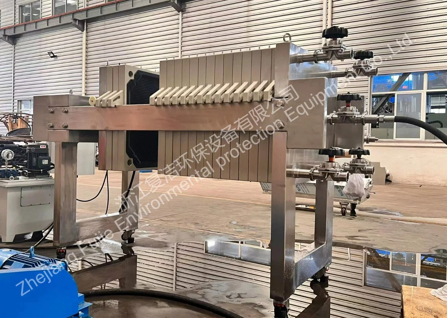 Hydraulic FDA Certified Membrane Filter Press for Food Industry for Sludge Dewatering