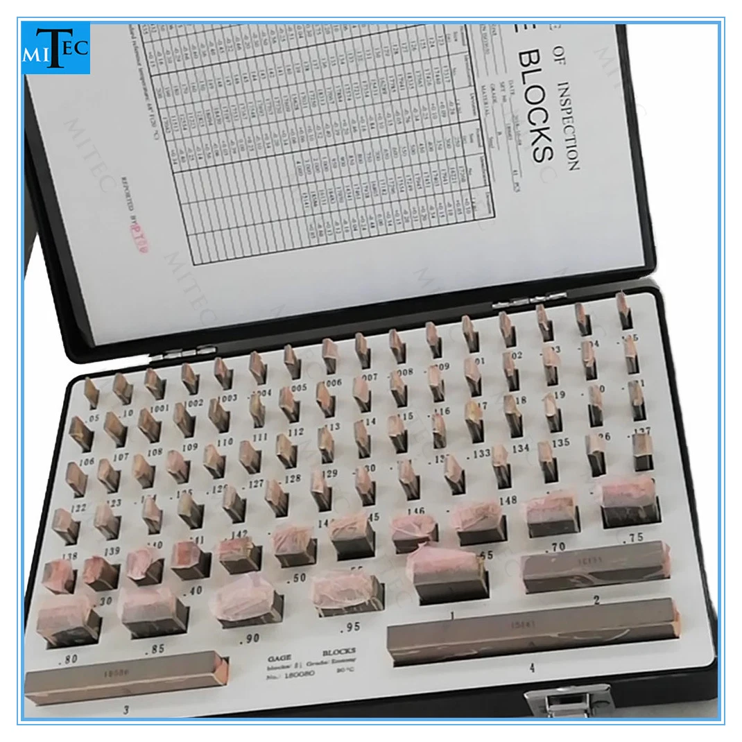 Metric & Inch Steel Rectangular Gage Gauge Block Set Grade 0, 1, 2