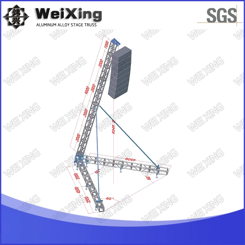 5X5X10m, Aluminium Concert Line Array Lautsprecher Beleuchtung Lift Stage Dach Truss für Struktur und hängende Schicht Truss