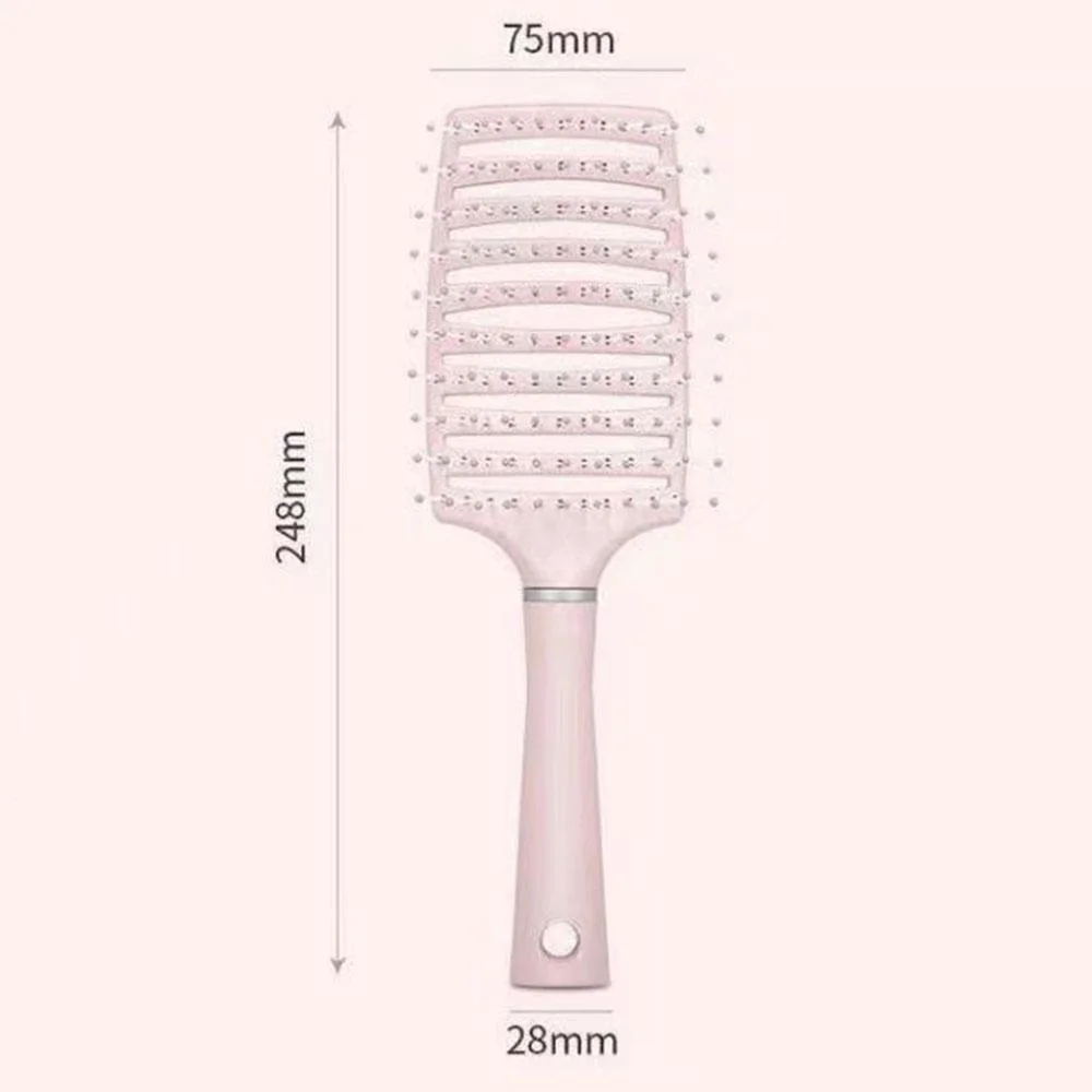 Plastic Curly Styling Tool Custom Logo Speed Dry Nylon Vent Hair Brush