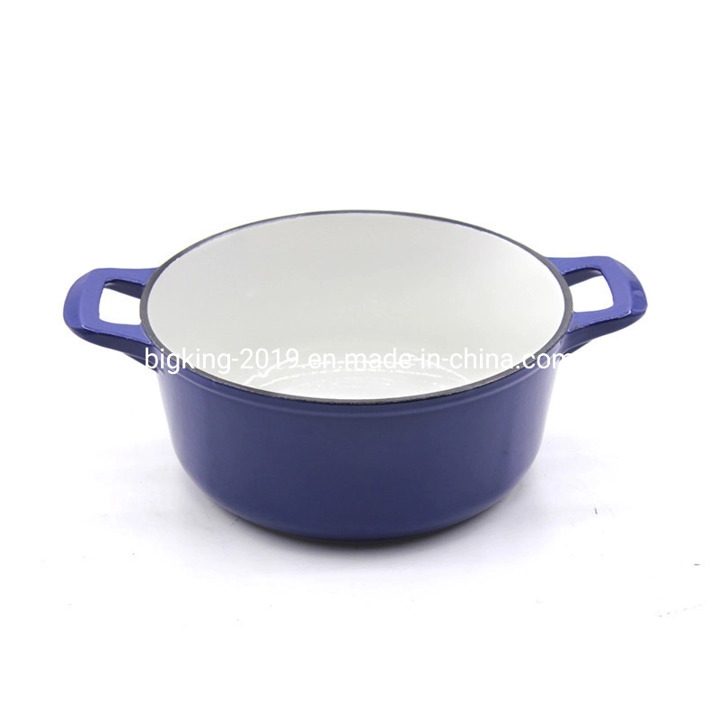 Cast Iron Enameled Casserole Kitchen Cookware Cooking Pot Food Pot