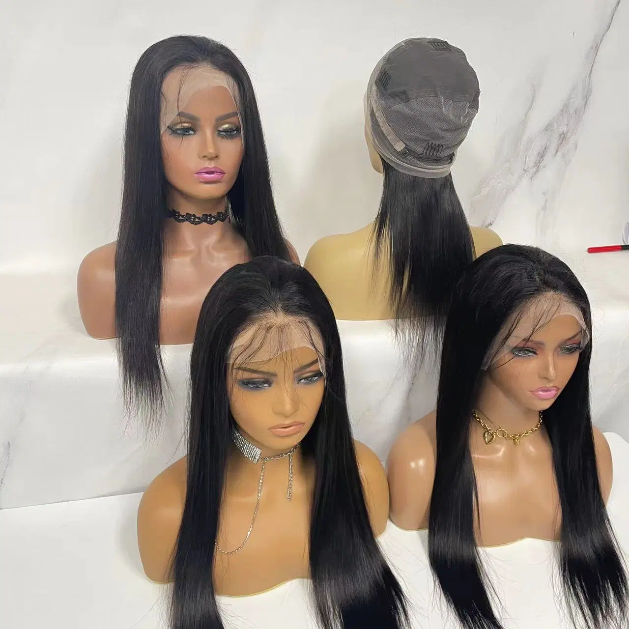 Glueless Full Lace Wig Human Hair with Baby Hair