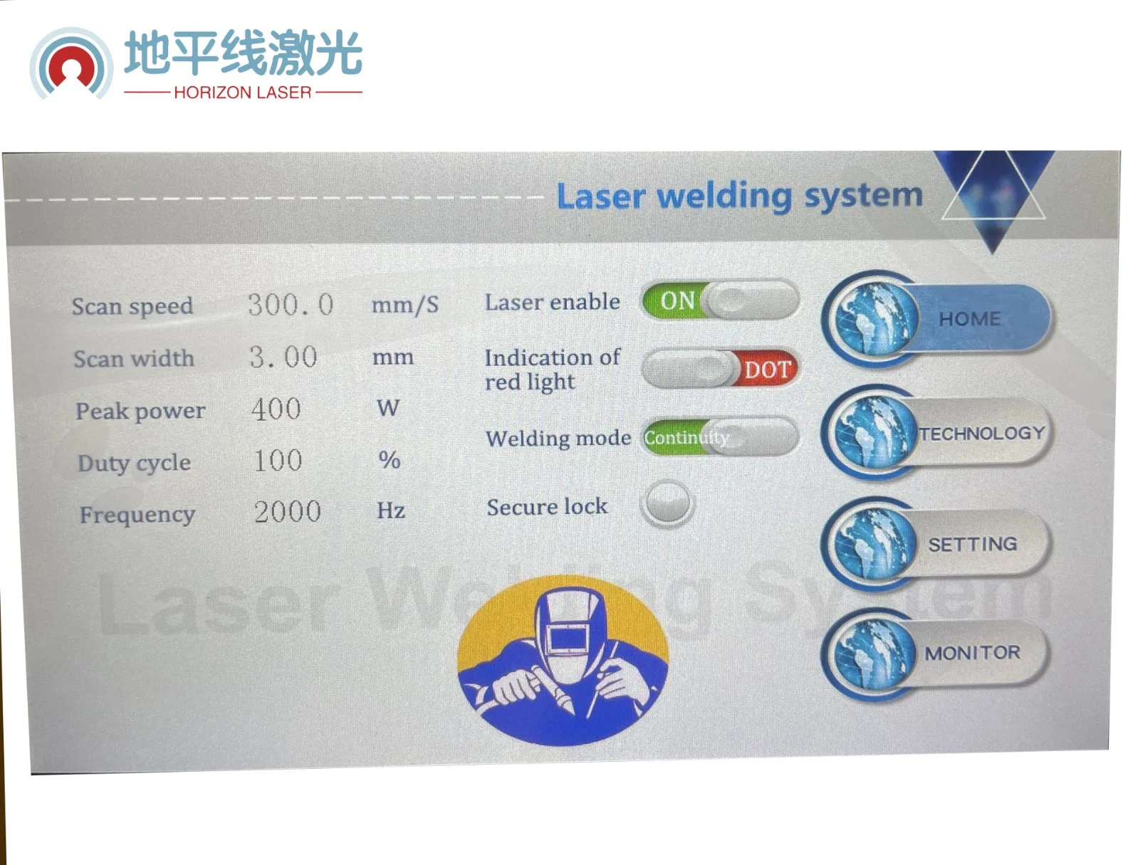 Système d'alarme parfait soudeur Machine de soudage au laser optique automatique de la Chine