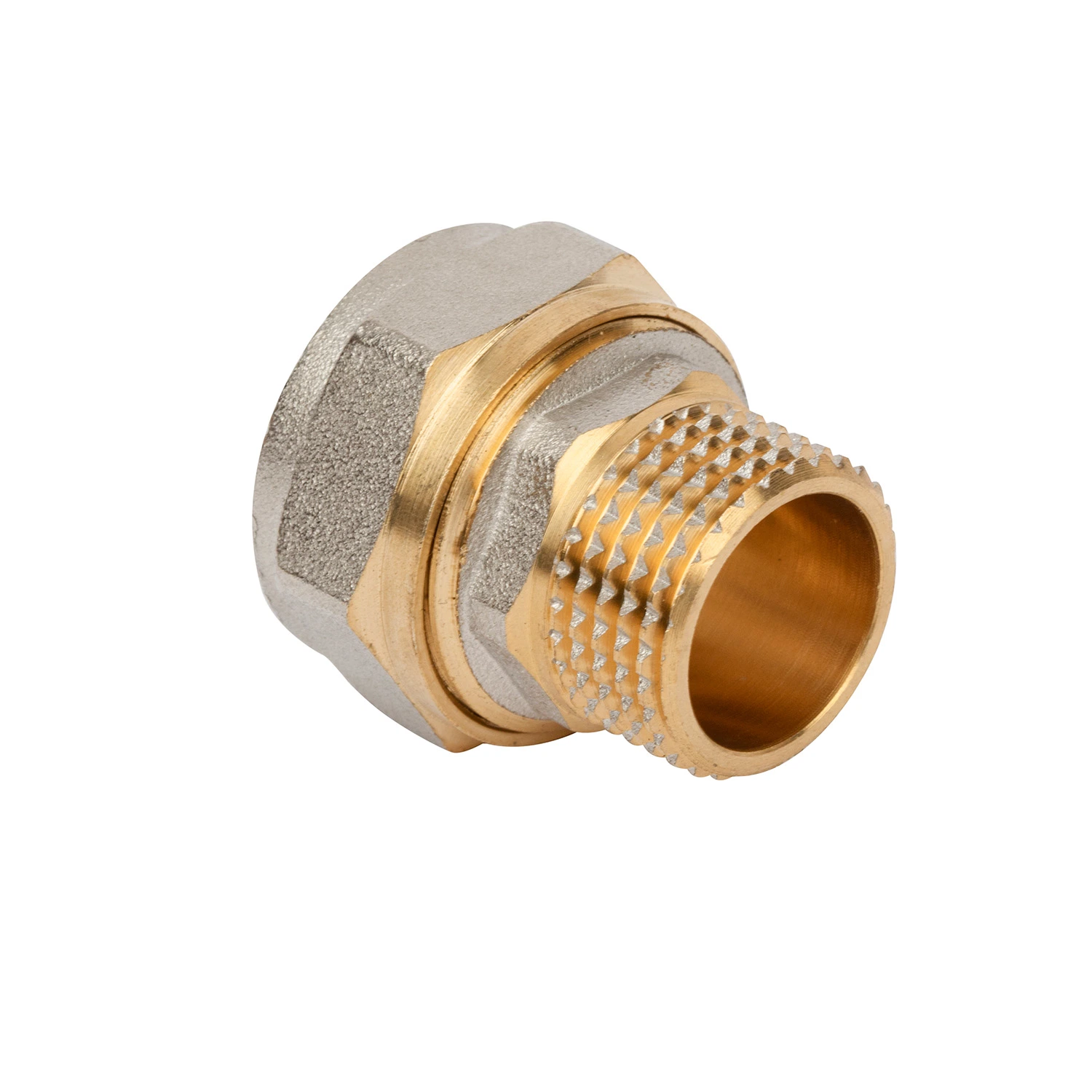 Straight Connector Compression Brass Fittings for PE Pipe Good at Tightness