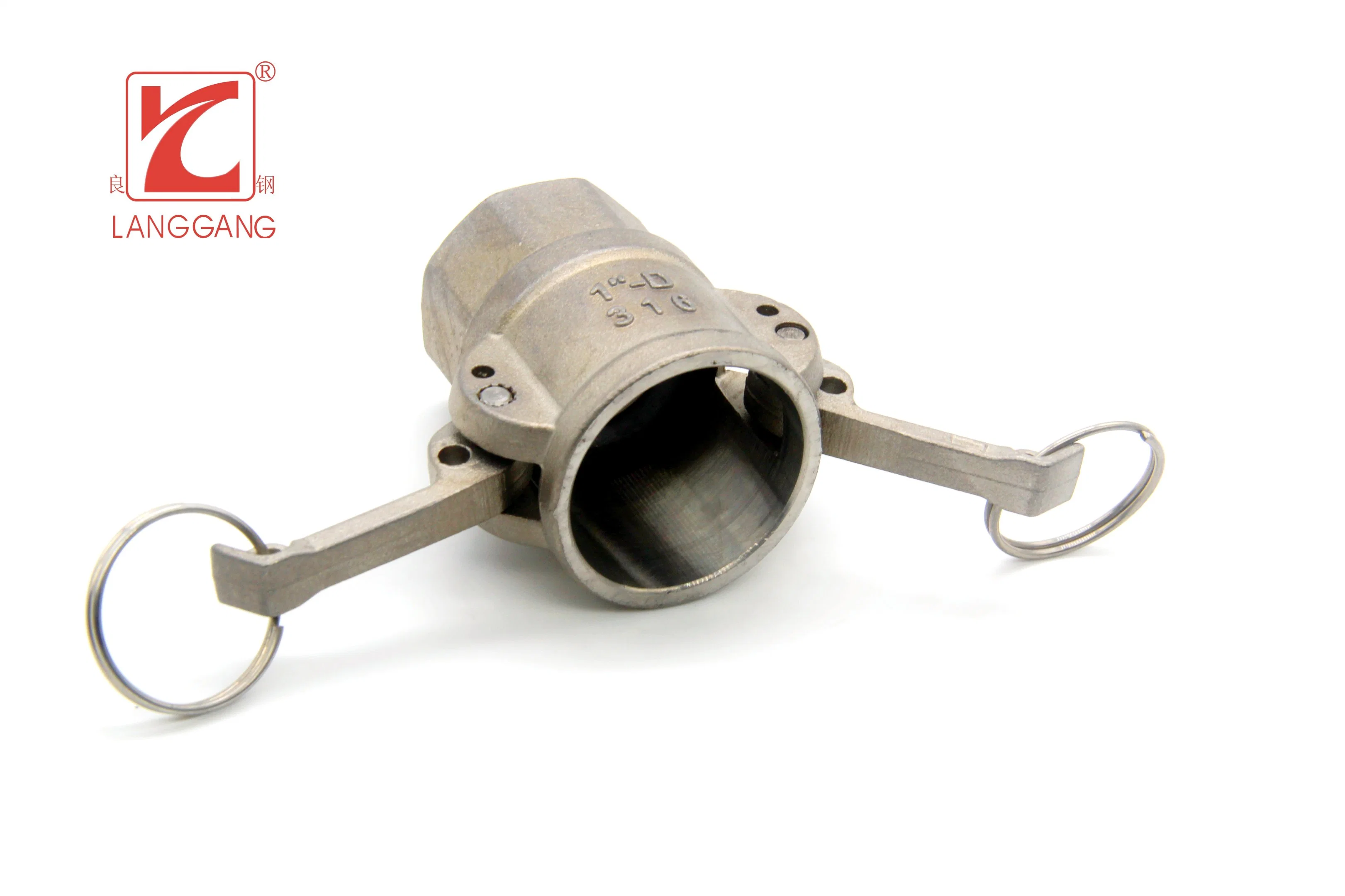 Inox estándar SS304/SS316 Acero Inoxidable moldeado BSPT Rosca hembra acoplador tipo B de acoplamiento rápido Camlock