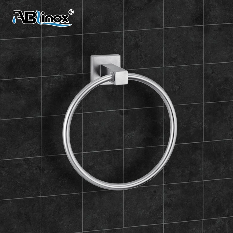 Ablinox Simple Design Stainless Steel Bathroom Accessories Single Towel Ring