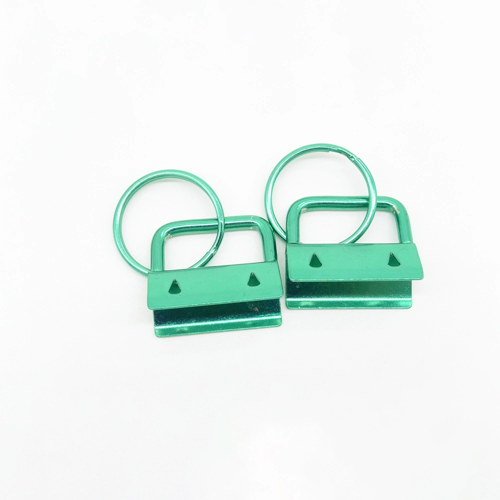 Promotional 32mm Iron Green Key Fob Hardware