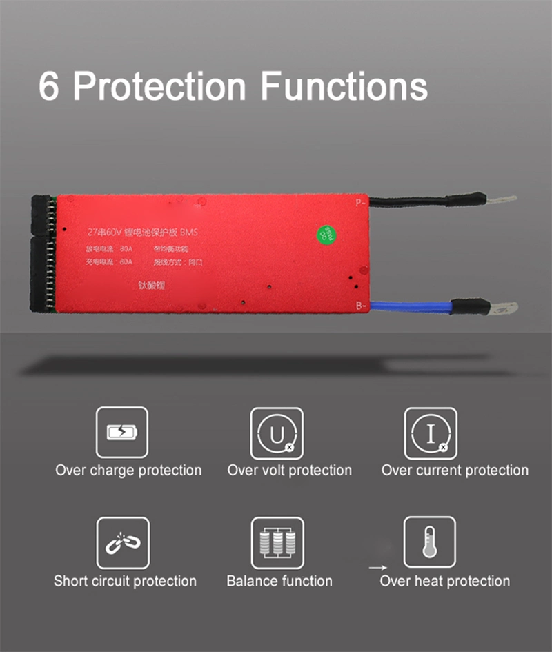 12s 18A PCM/PCB/BMS 36V 18650 Lithium 3.2V LiFePO4 Battery Pack for Electric Bicycle and Scooter and Tools, Back up, Solar Energy