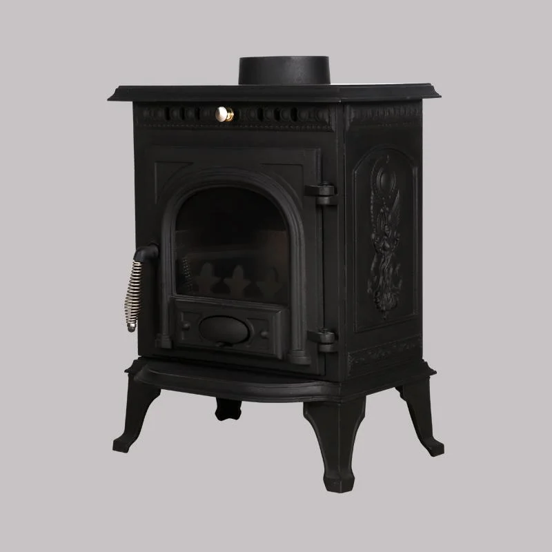 Wood Burning Fireplace Modern Fireplace Metel Round Wood Pellet Stove Heater Oven with Remote Control