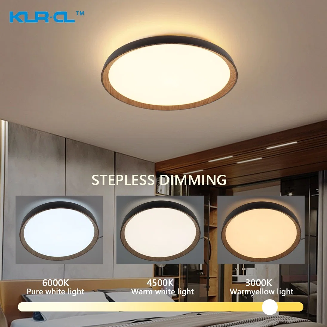 Flush Mounted Intelligent Digital LED Lamp Fittings Home Ceiling Light