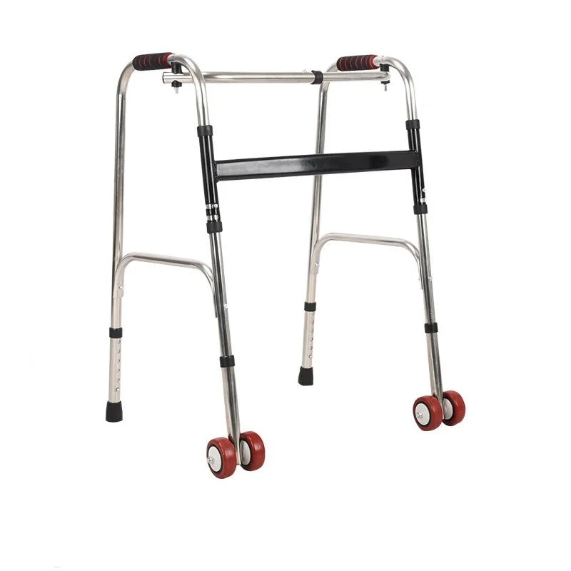Lightweight and Foldable Walker Adult Aid Mobility Walking Frame with Casters