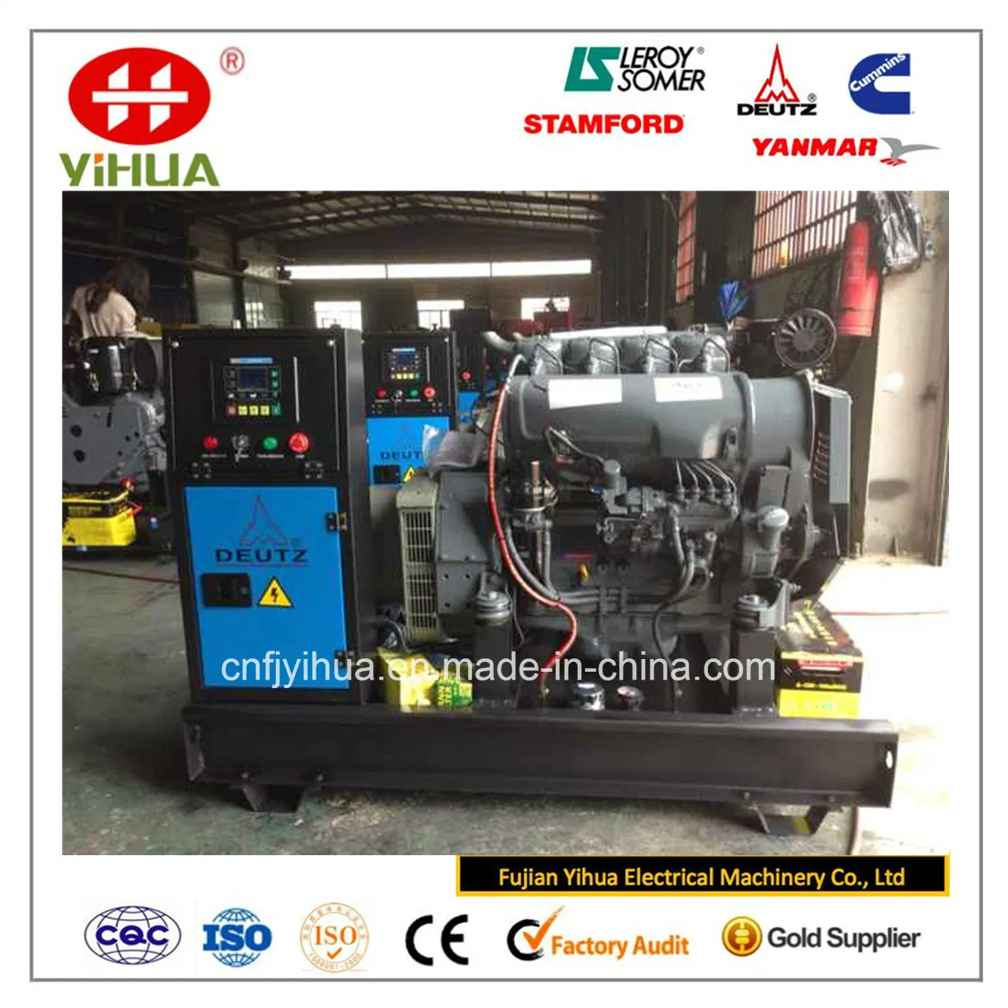 35kVA/28kw Electric Open Frame Deutz Air-Cooled Diesel Power Generator (10-100kw)