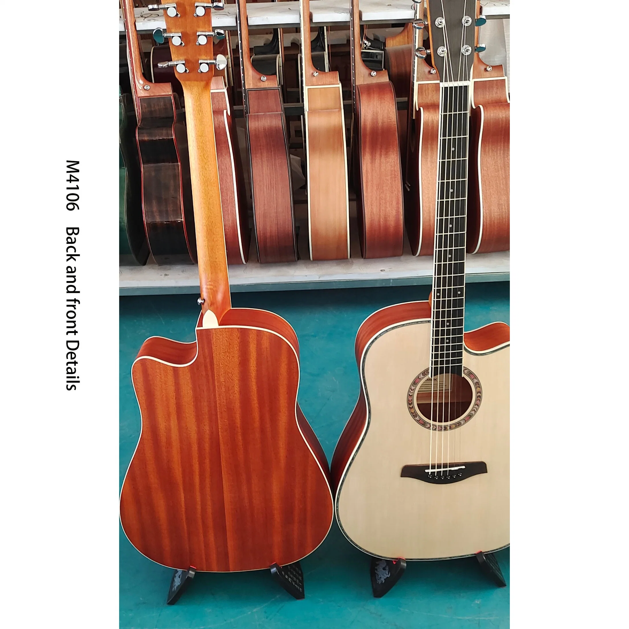 OEM Gitarre mit Tonabnehmer Musikinstrument akustische E-Gitarre, Musikinstrumente