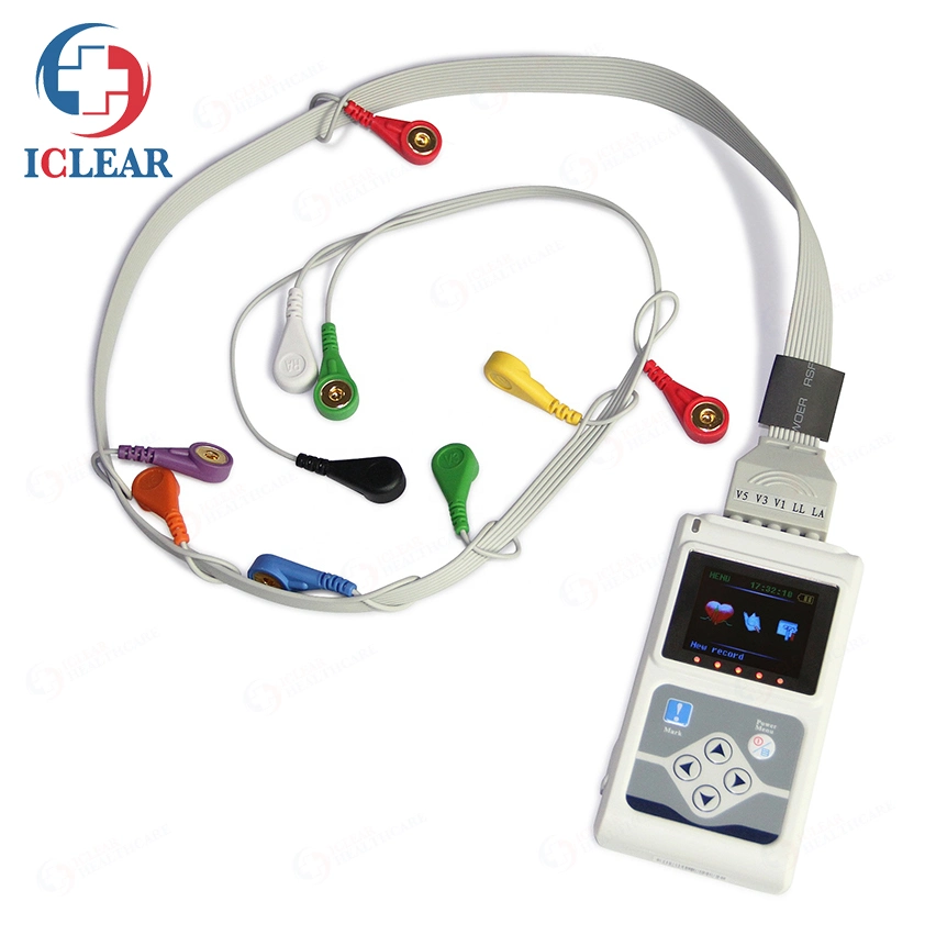 Medical Device moniteur ECG record de 24 heures 3/12 Systèmes de câbles ECG dynamique