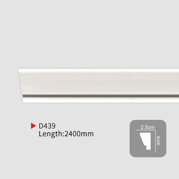 Alta Qualidade Novo design branco de poliuretano cornijas e cercaduras falso para personalização