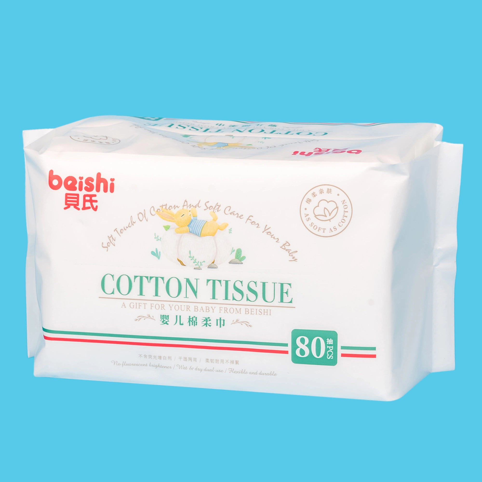 Organic Cotton Disposable Manufacturer Wholesale/Supplier Baby Wet Wipe Facial Tissue