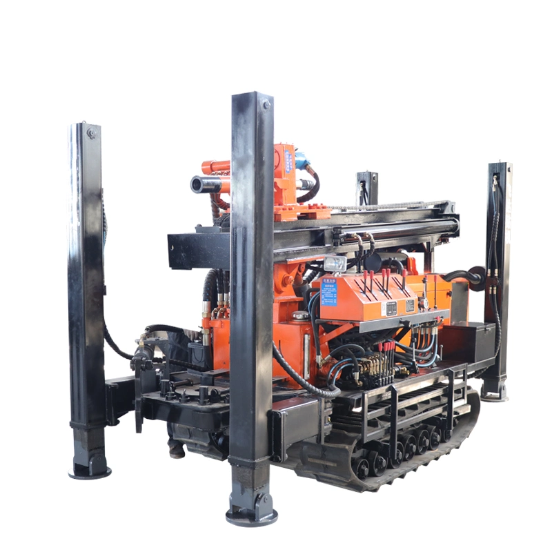 Superior Performance Water Well Drill Rig Rubber Crawler