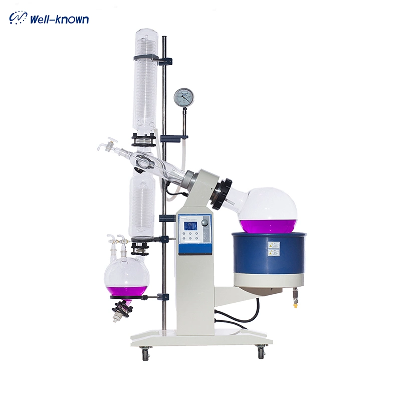 Laboratory Chemical Vacuum Glass Rotary Evaporator for Distillation 5L 10L