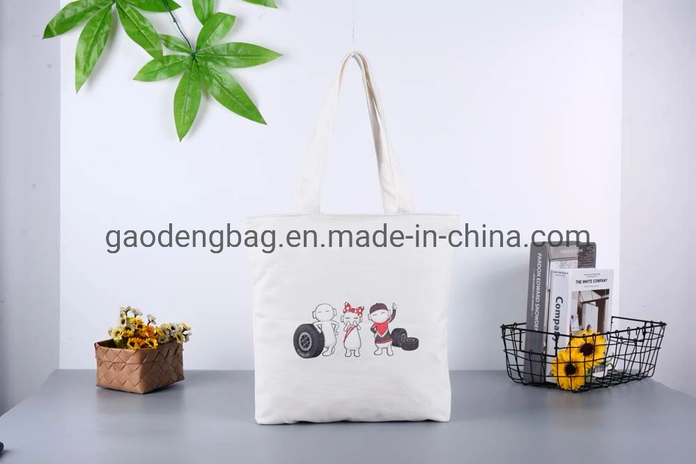 Shopping Bag Canvas Shoulder Bag Reusable Female Hand Tote Bag