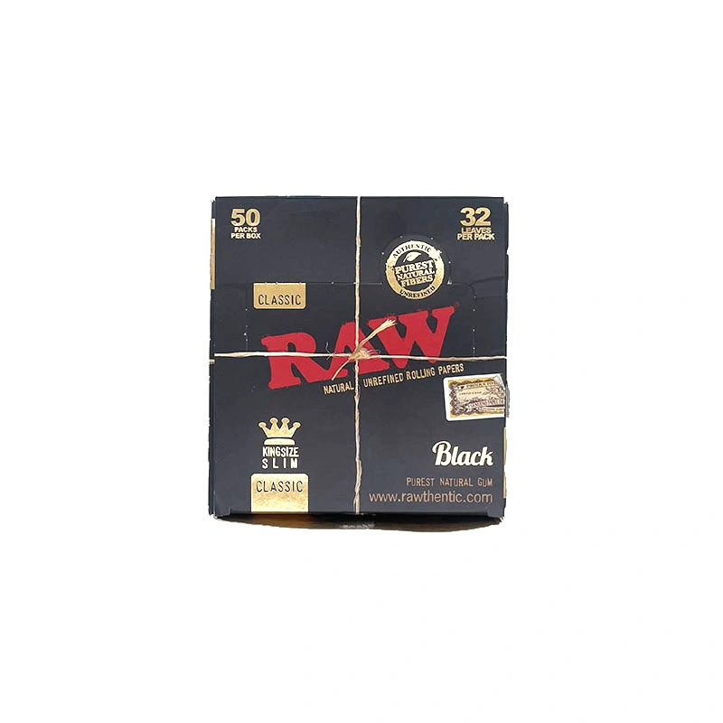 Black Classic Kingsize Slim 32 Leaves OEM Rolling Paper