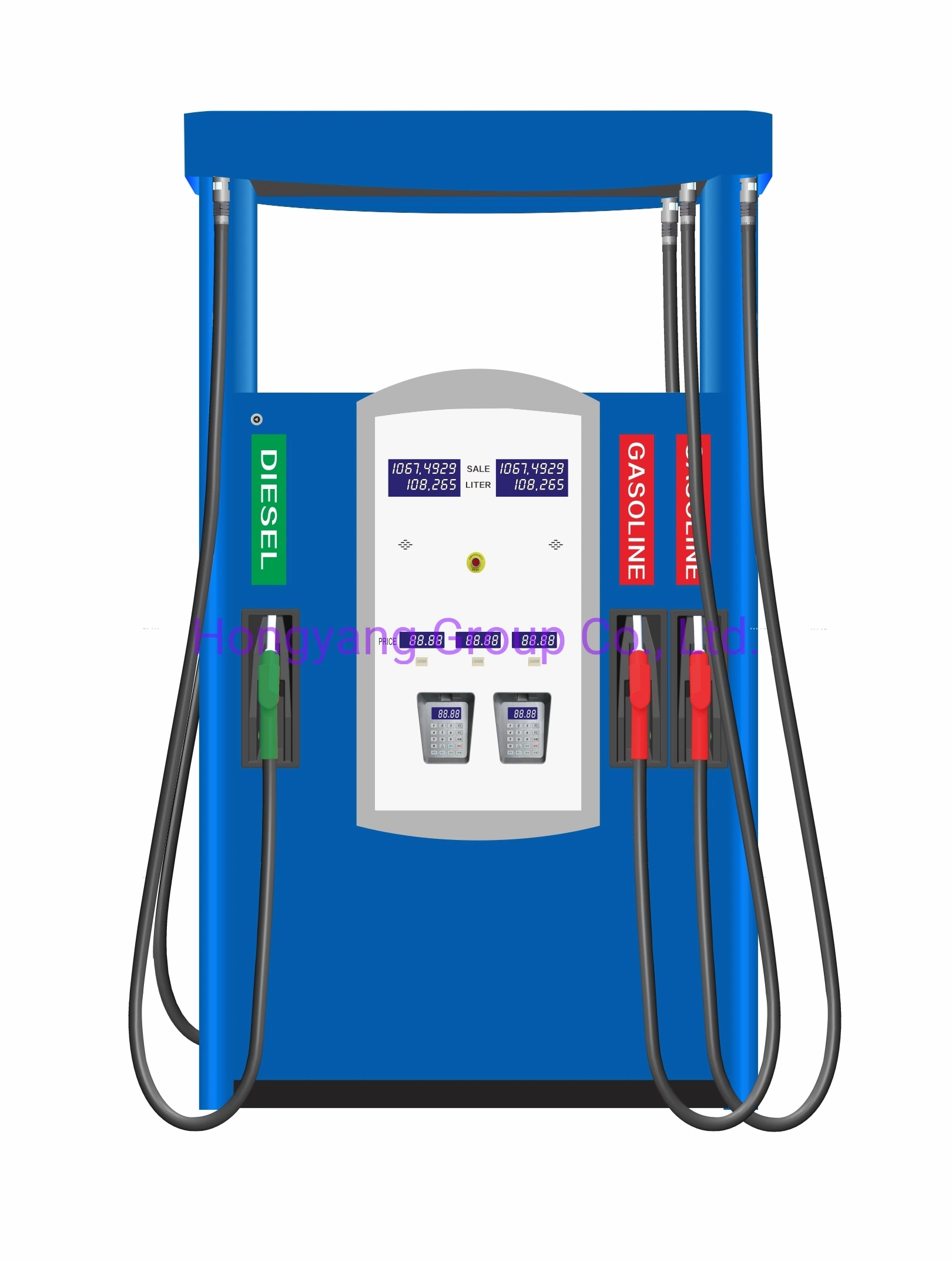 Gas Station Six Nozzles suction  Pump Petrol Pump Fuel Dispenser