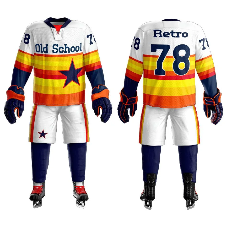 Cheap Custom High Quality League Ice Hockey Jerseys 100% Polyester Sublimation Reversible Goalie Hockey Jerseys
