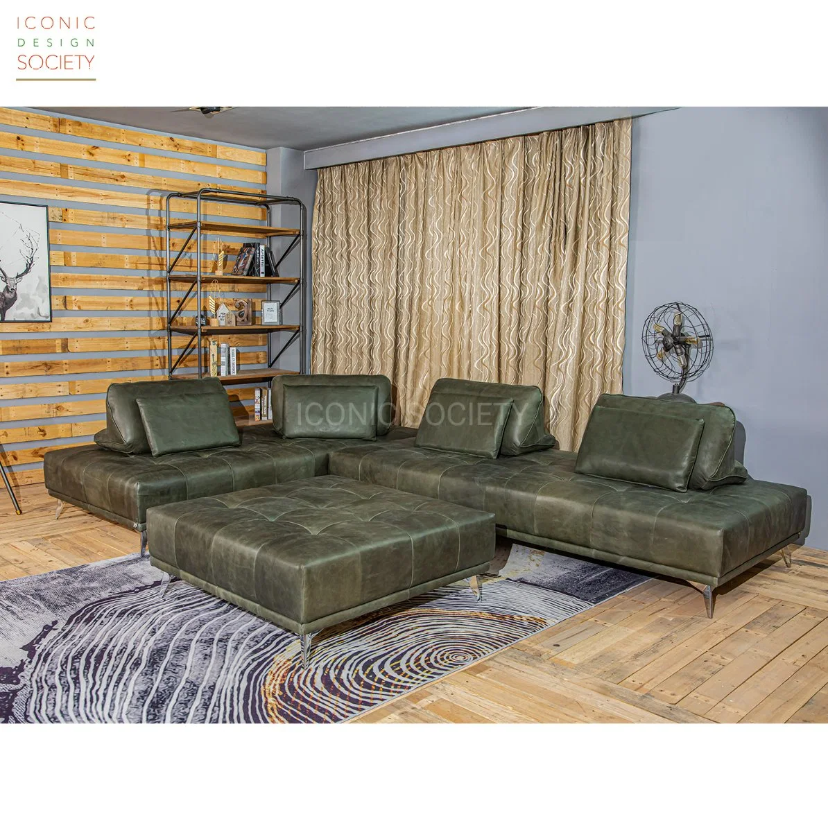 Luxus Custom Sektional Moderne Wohnzimmer Möbel Schaum Gefüllt Freizeit Knopf Getuftete Ottoman Couch Bettsets Samt Stoff Sofa-Set