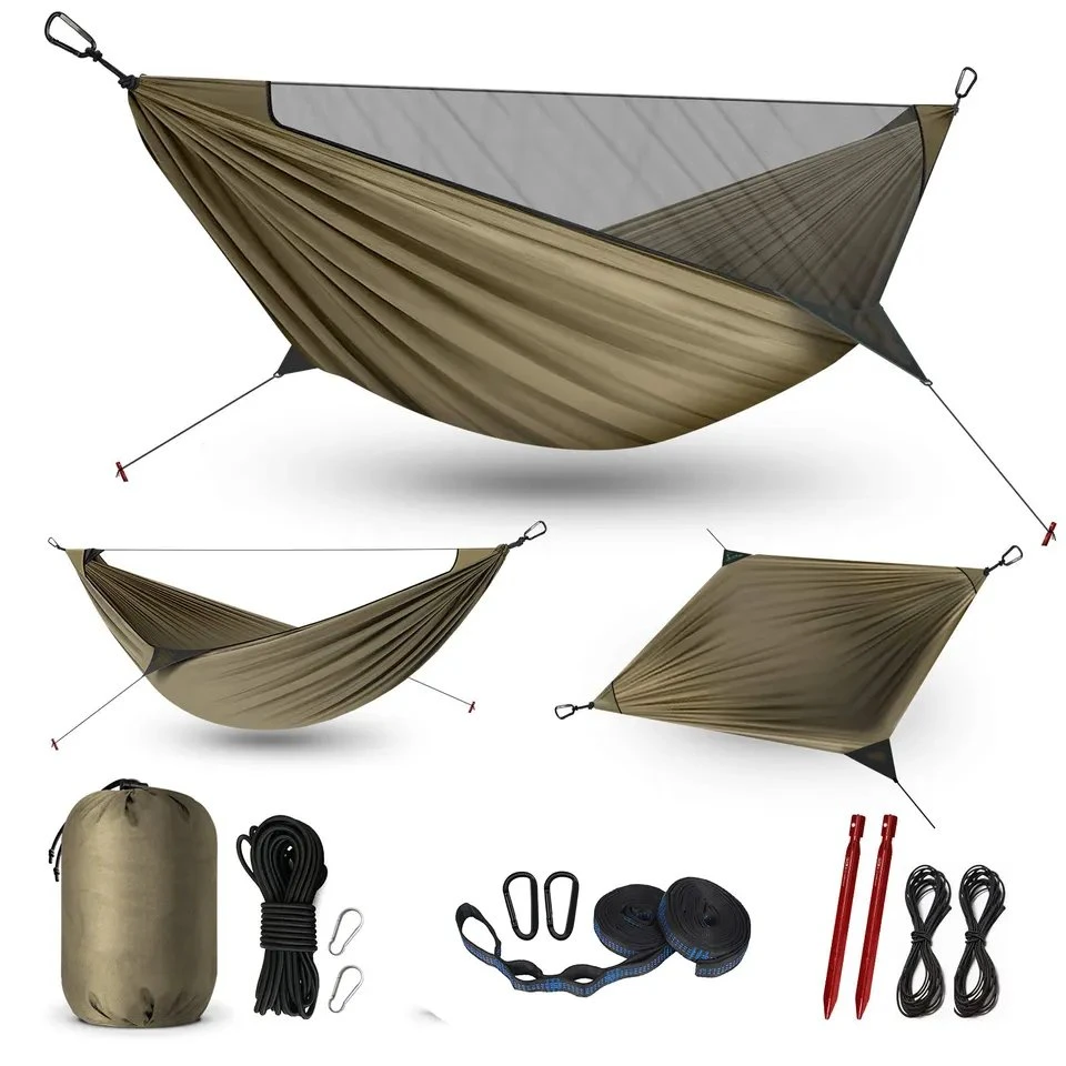 Hammock al aire libre Caminata Hammock con Mosquitera