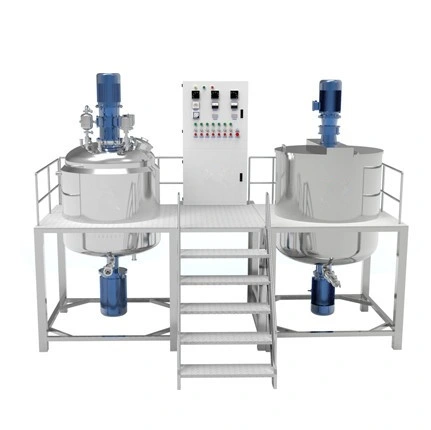 Jf Automatic Ointment Manufacturing Plant Fixed Vacuum Emulsifying Mixer Pharmaceutical Machinery