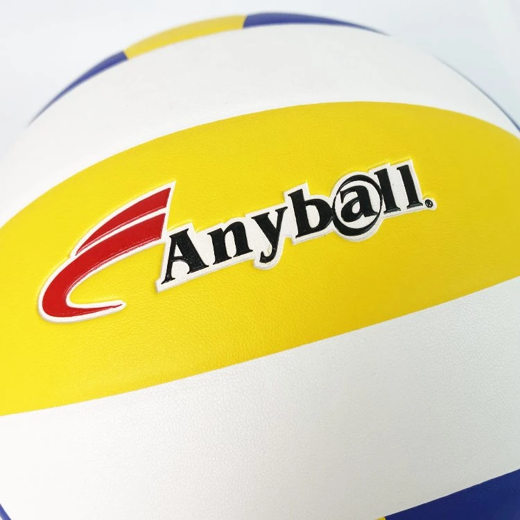 Thermal Bonding Custom Rubber Volleyballs High Quality PU Leather Beach / Gymnastic Volleyball